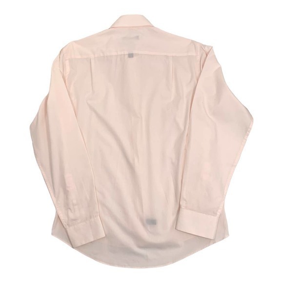Pierre Cardin‎ Mens Light Solid Pink Button front shirt Sz 15-1/2" 34/35 - Picture 2 of 5